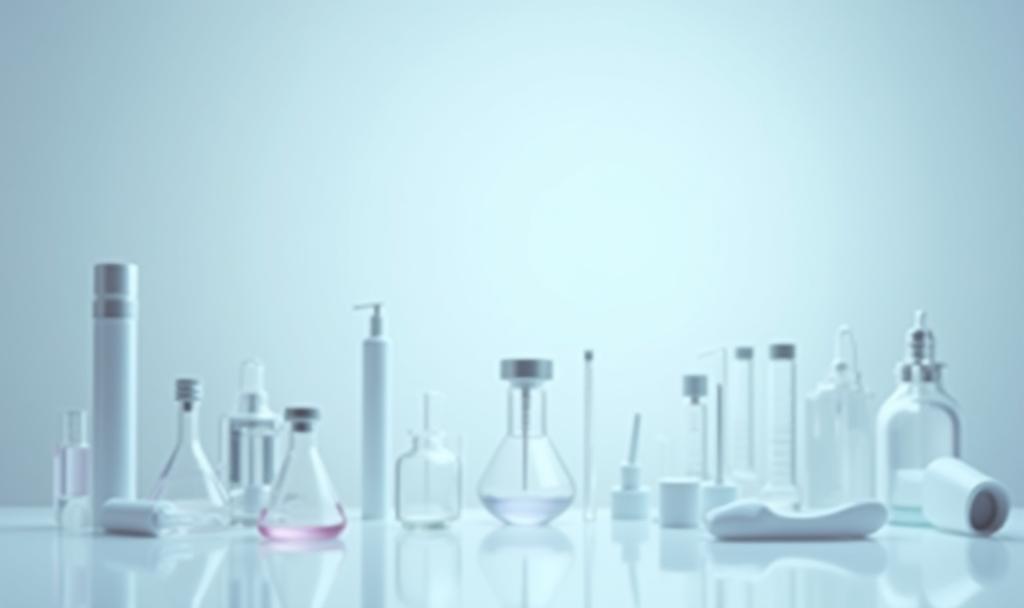 High-quality image of a modern cosmetic lab environment, suggesting precision and innovation.